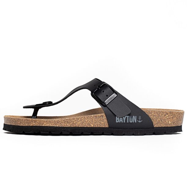 Bayton Flip-flops 'Mercure'  gri bazalt / negru