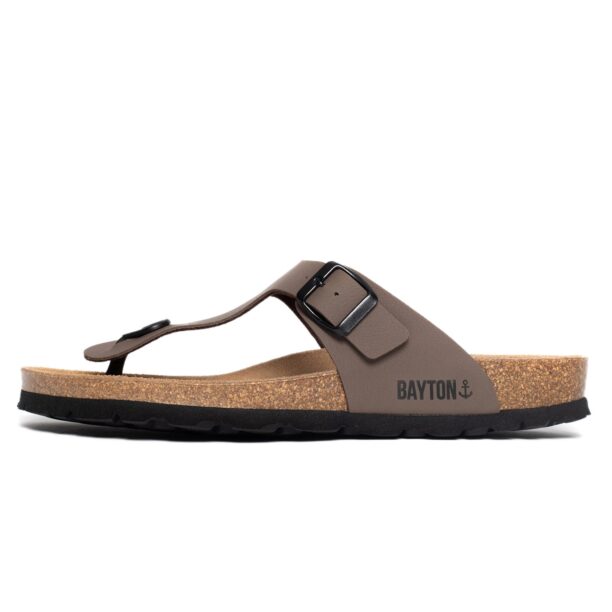 Bayton Flip-flops 'Mercure'  gri taupe / negru