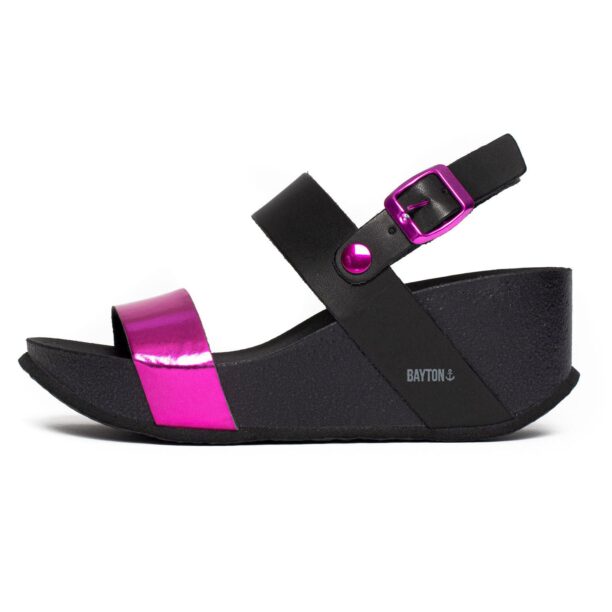 Bayton Sandale 'Selene'  fucsia / negru