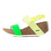 Bayton Sandale cu baretă 'Selene'  galben neon / galben deschis / verde neon / alb