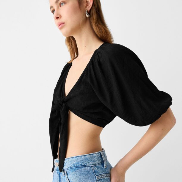 Original Bershka Bluză  negru