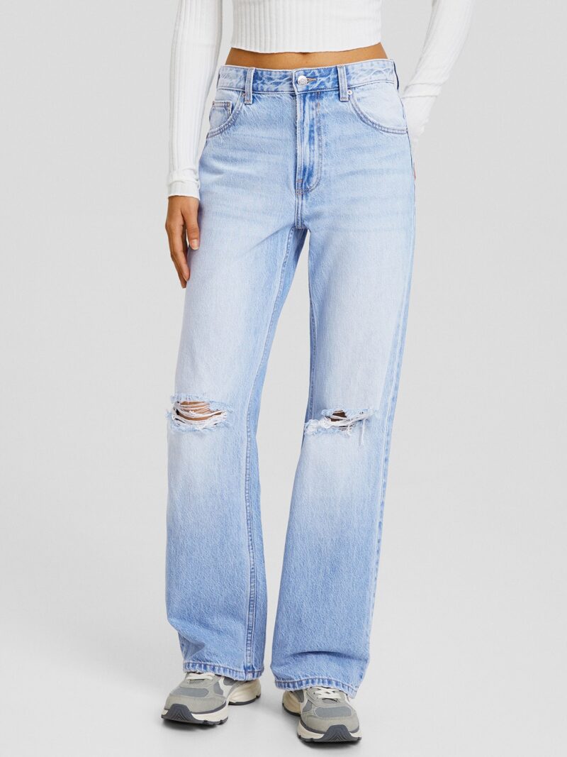 Bershka Jeans  albastru