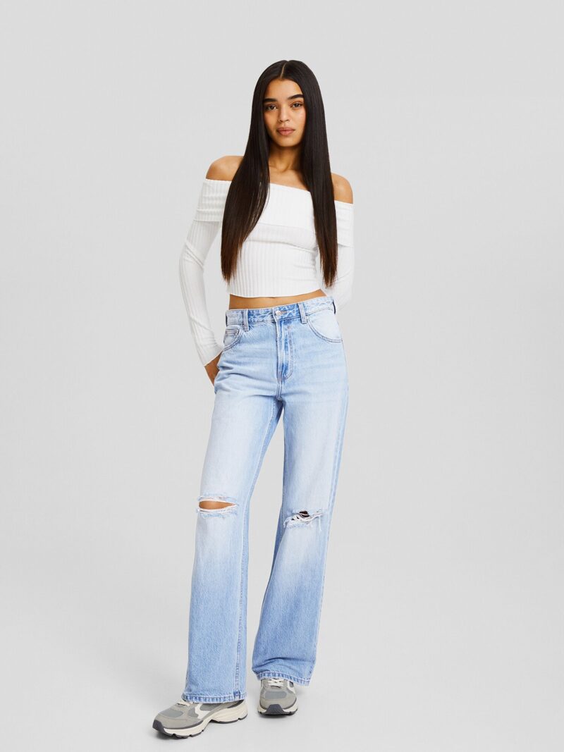 Cumpăra Bershka Jeans  albastru