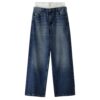 Bershka Jeans  albastru denim / alb