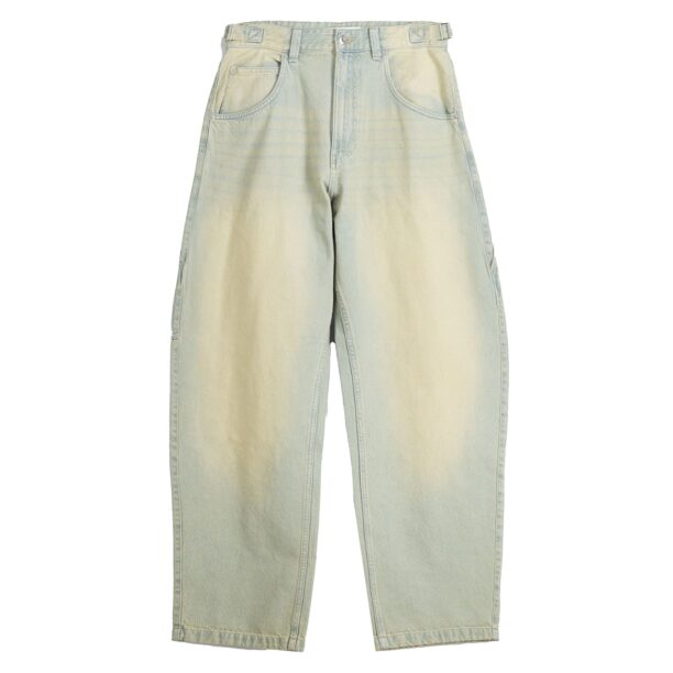 Bershka Jeans  albastru denim / galben deschis