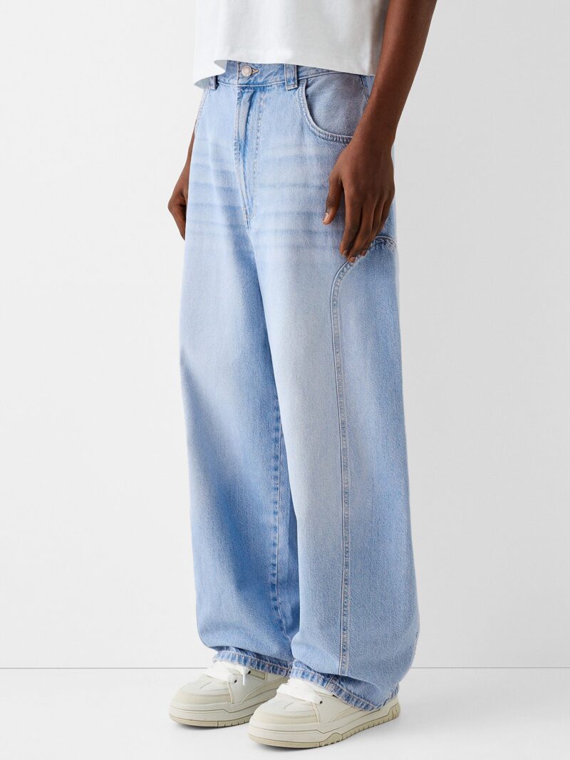 Bershka Jeans  albastru deschis