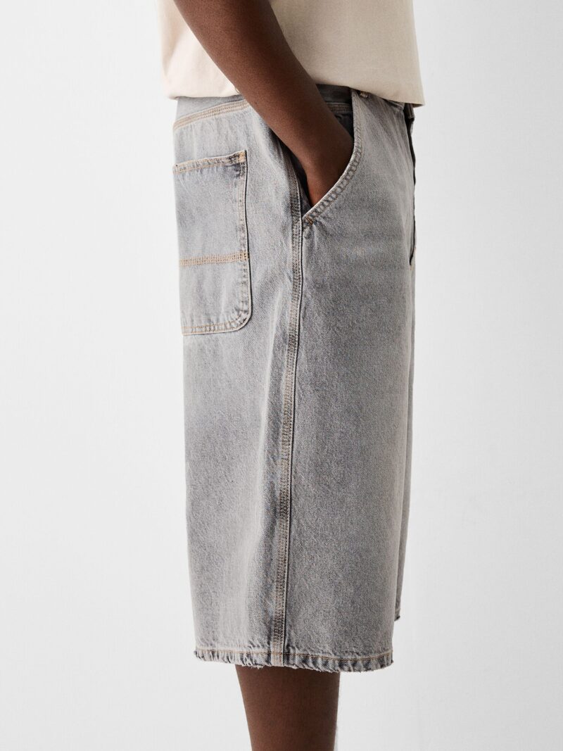 Original Bershka Jeans  gri deschis