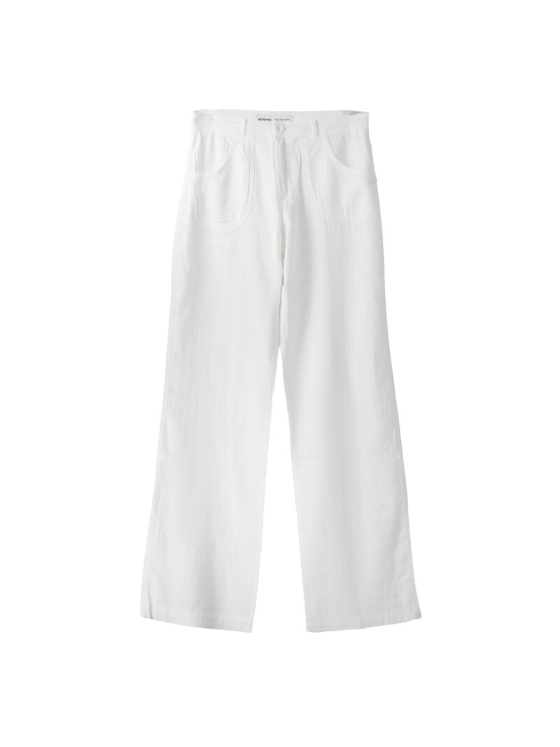 Bershka Pantaloni  alb