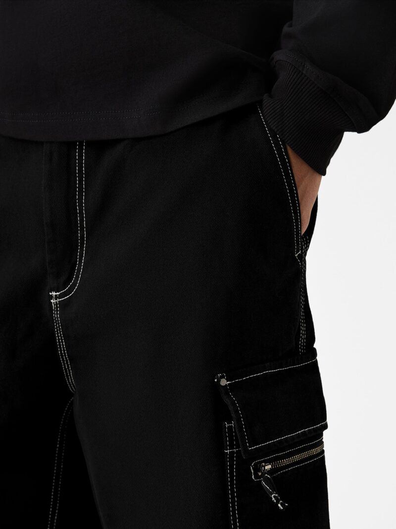 Original Bershka Pantaloni cu buzunare  negru