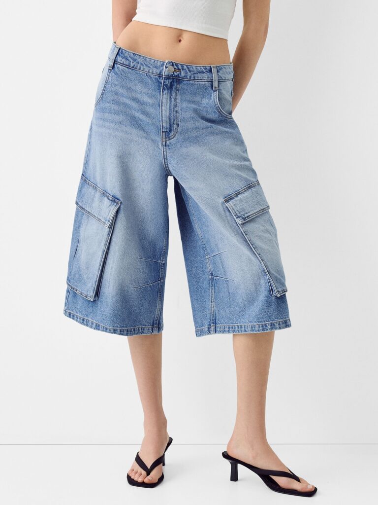 Bershka Pantaloni eleganți  albastru denim