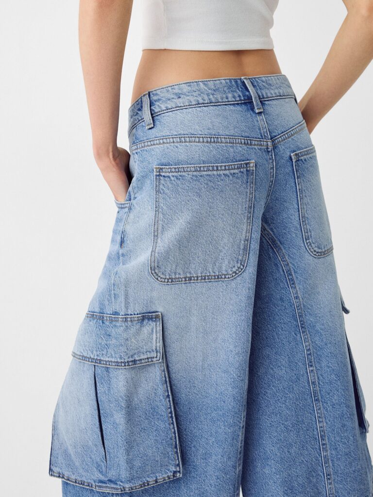 Original Bershka Pantaloni eleganți  albastru denim