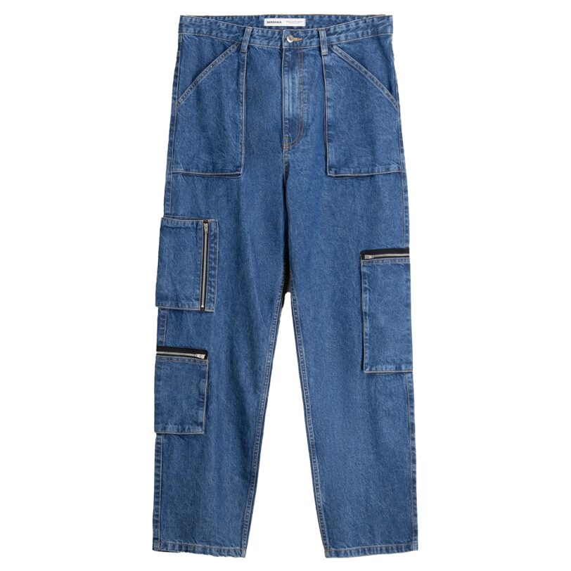 Bershka Pantaloni eleganți  albastru denim