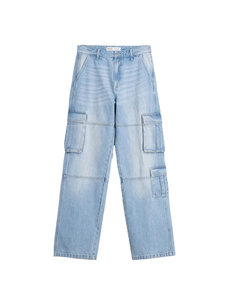 Bershka Pantaloni eleganți  albastru denim