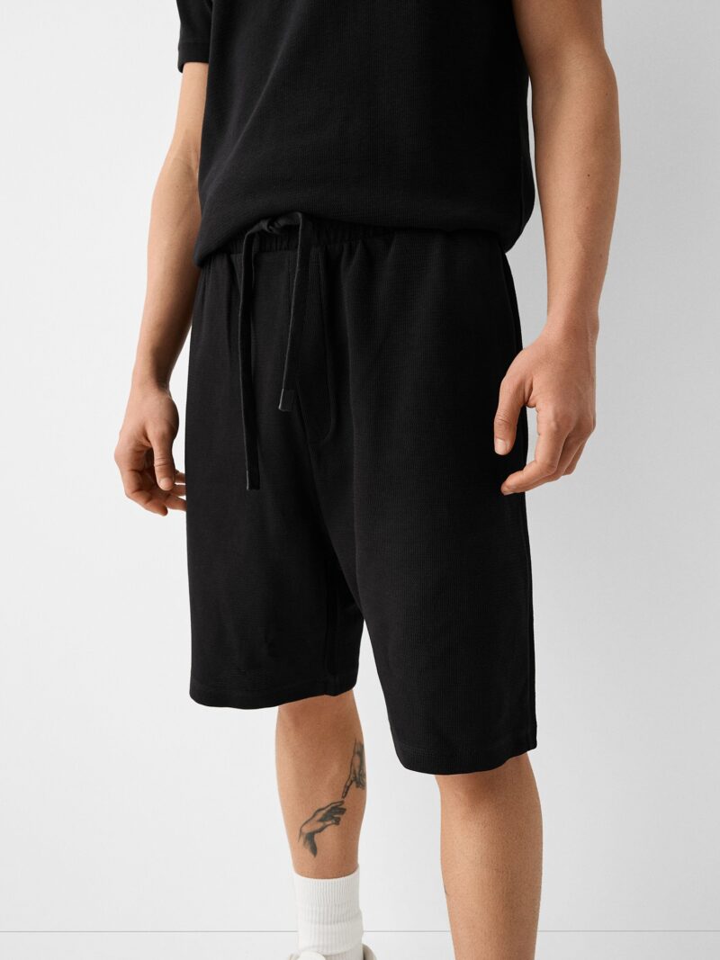 Bershka Pantaloni  negru