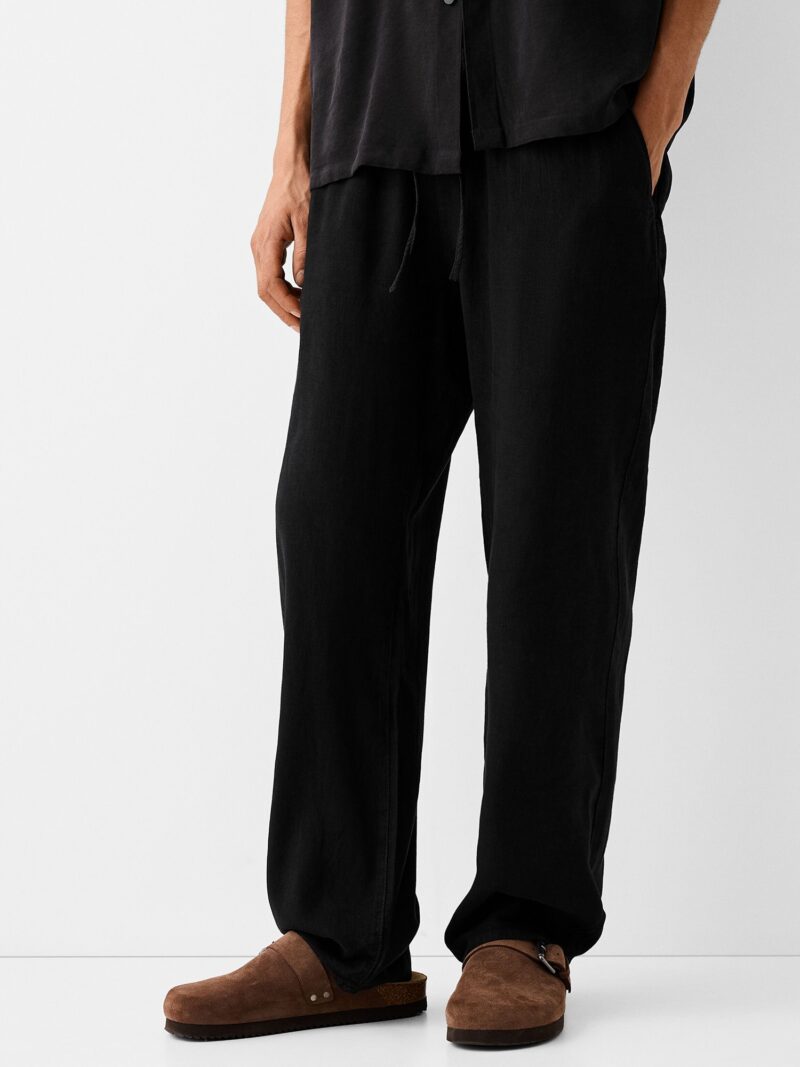 Bershka Pantaloni  negru