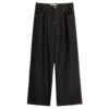 Bershka Pantaloni  negru / alb