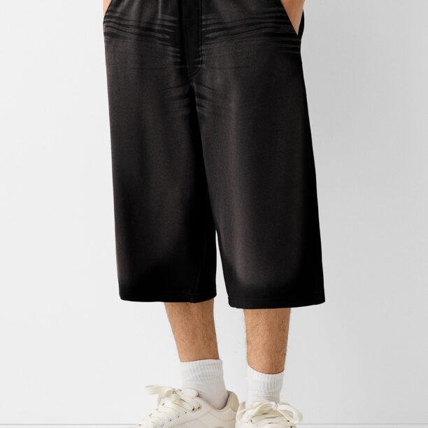 Bershka Pantaloni  negru amestecat