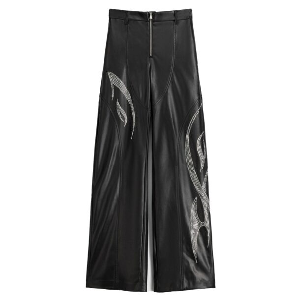 Bershka Pantaloni  negru / transparent