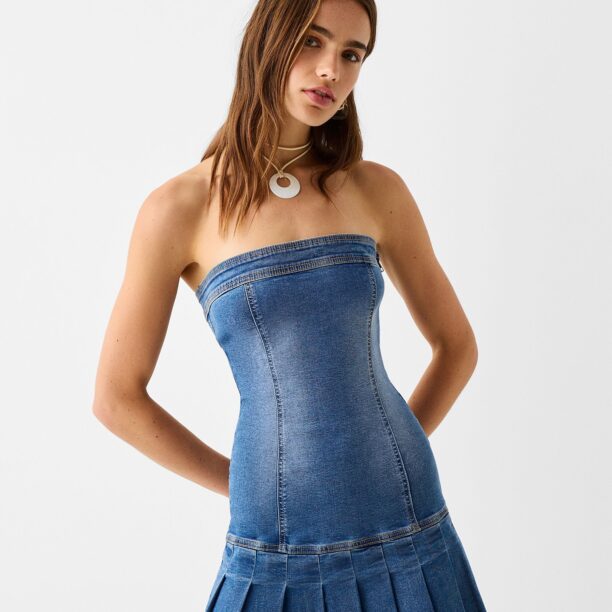 Bershka Rochie  albastru denim