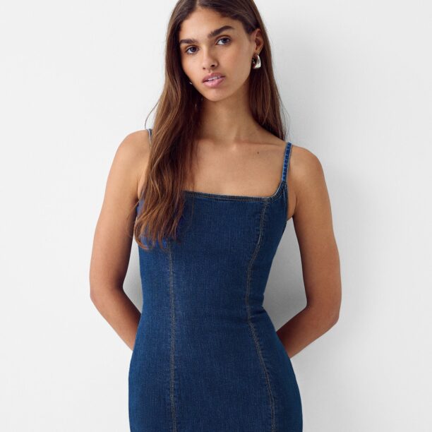 Bershka Rochie  albastru închis