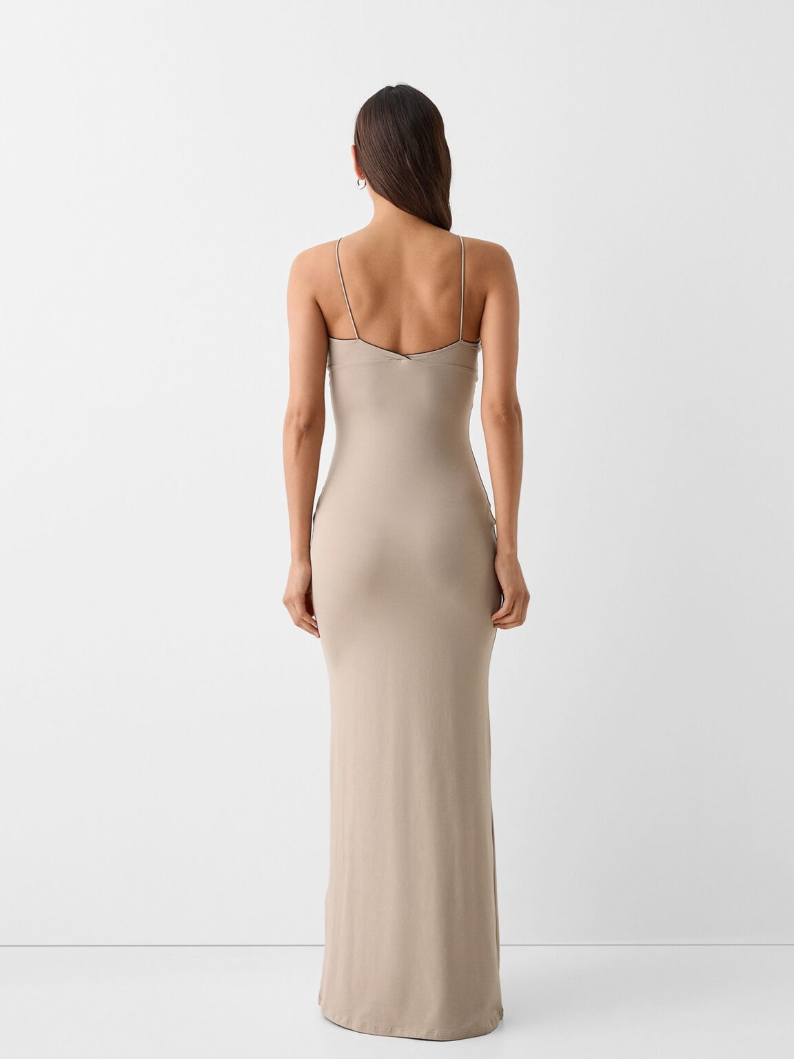 Bershka Rochie de vară  alb kitt / negru preţ