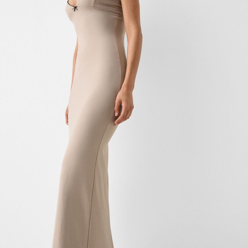 Preţ Bershka Rochie de vară  alb kitt / negru