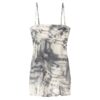 Bershka Rochie  maro cappuccino / gri