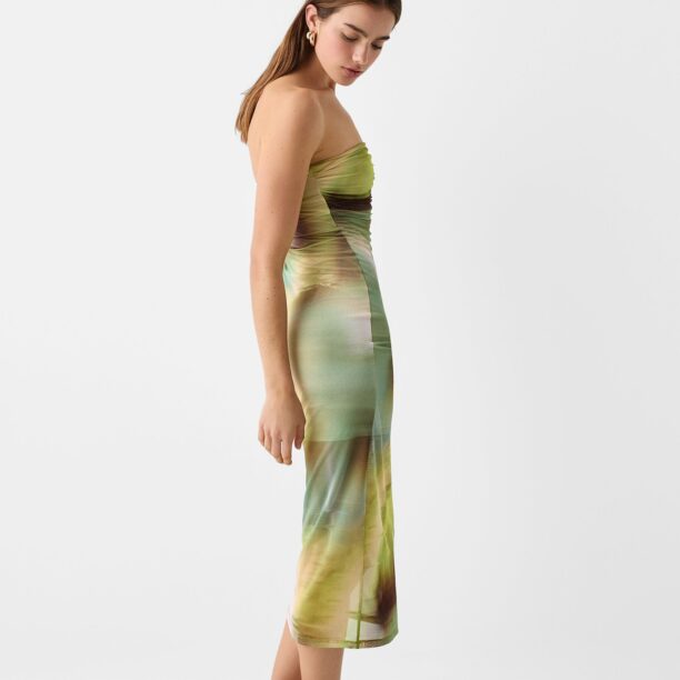 Bershka Rochie  verde / oliv / verde deschis / verde închis preţ