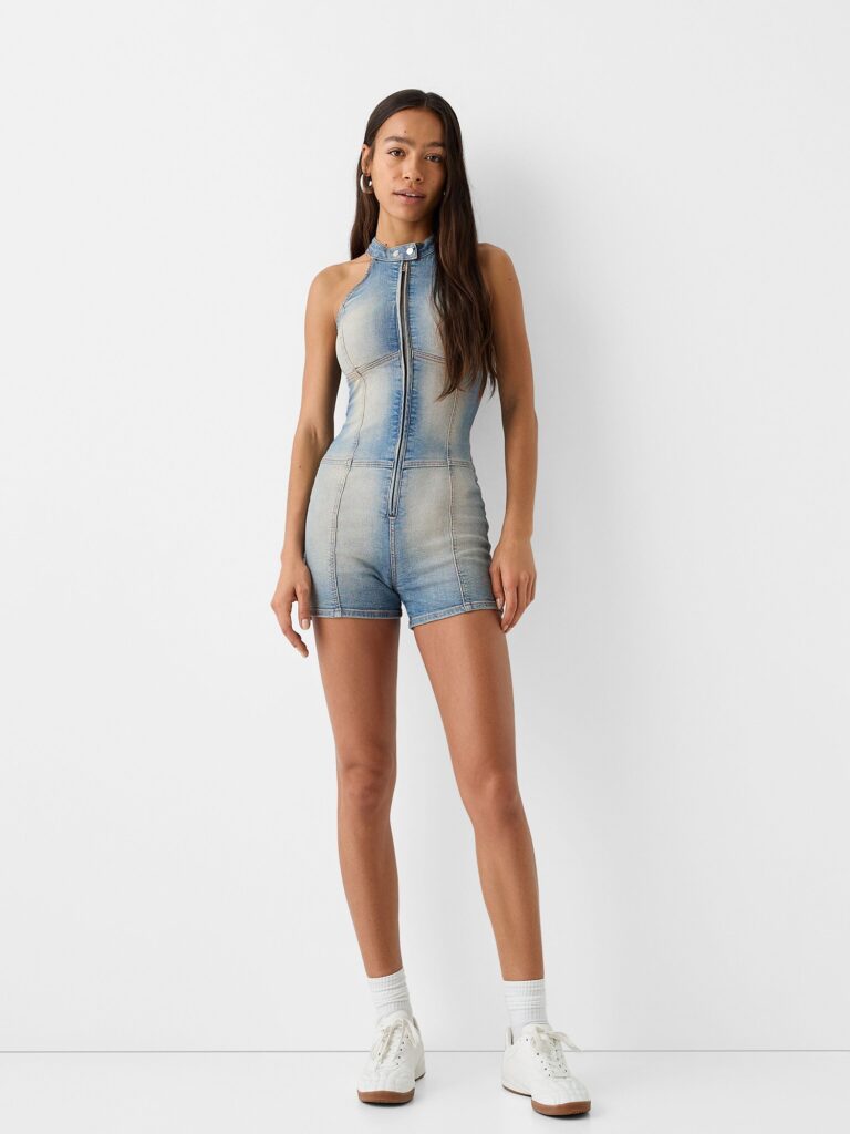 Cumpăra Bershka Salopeta  albastru denim