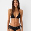 Bershka Slip costum de baie  negru