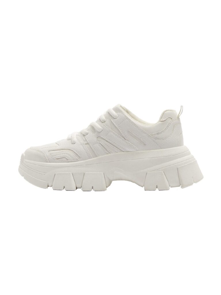 Bershka Sneaker low  alb