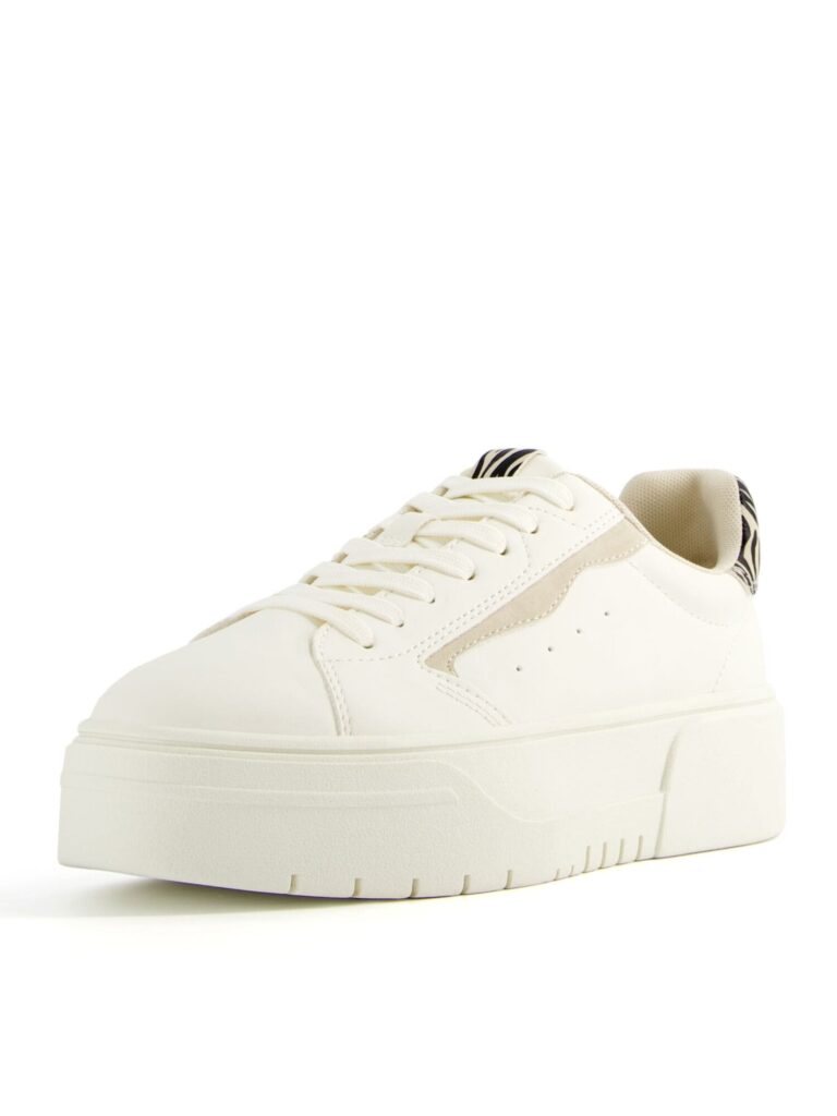 Bershka Sneaker low  bej / alb