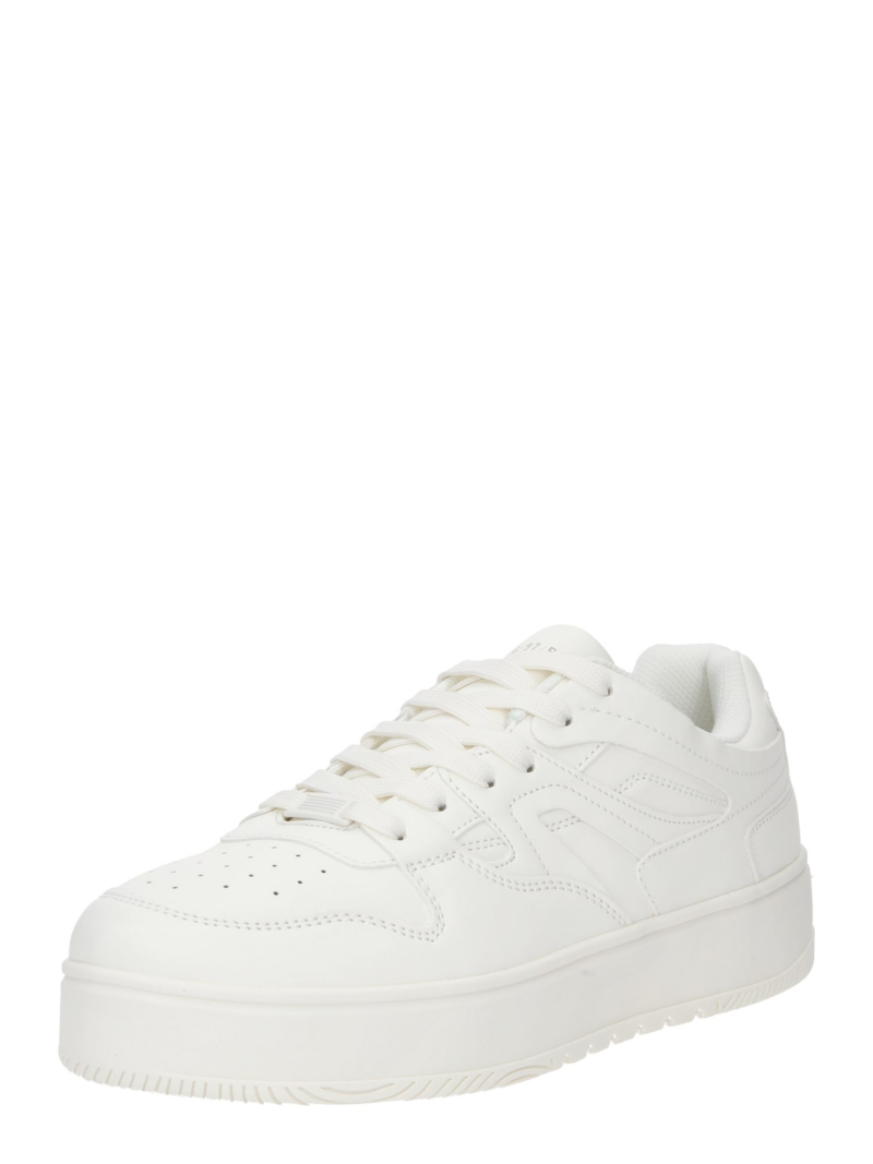 Bershka Sneaker low  gri / alb