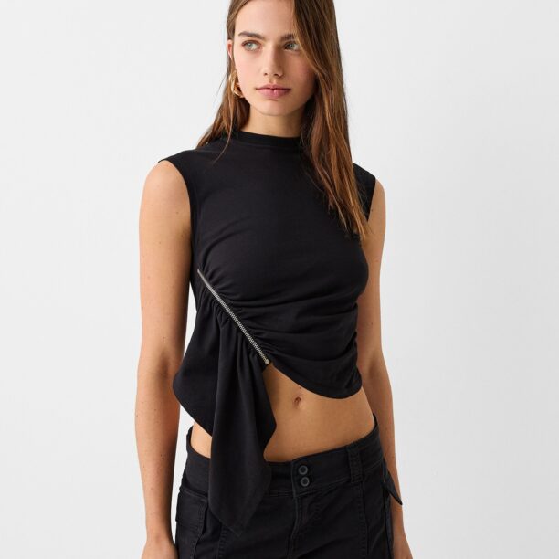 Bershka Top  negru