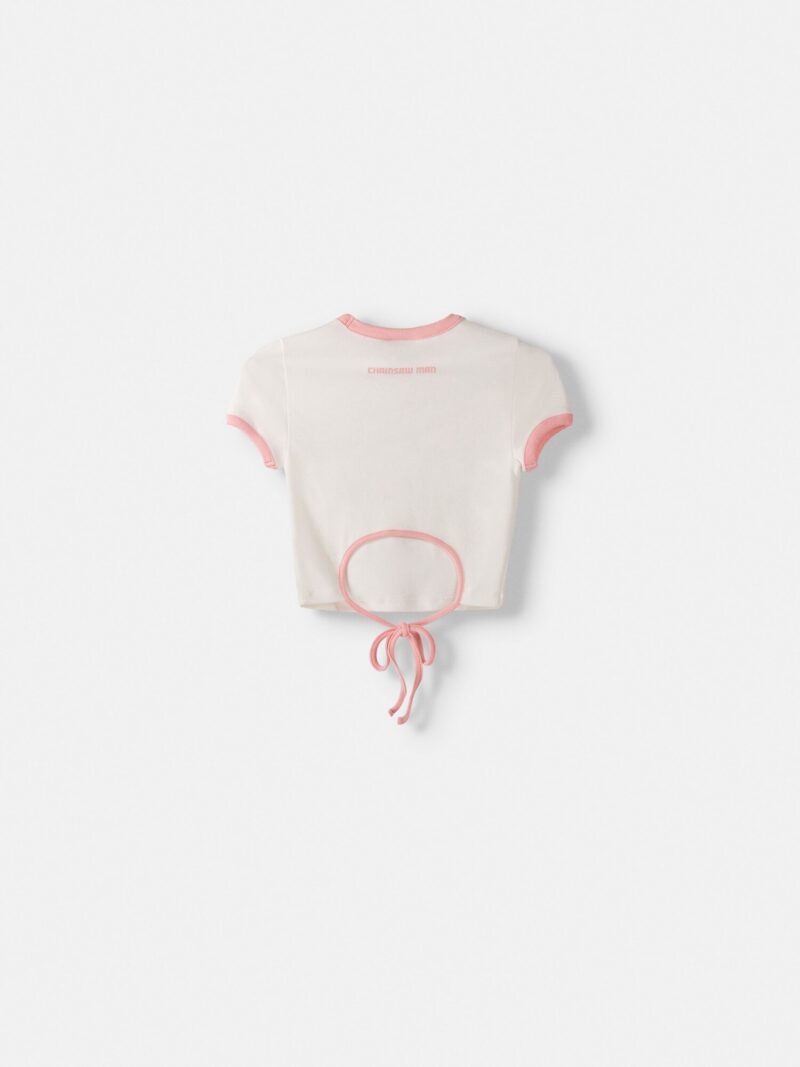 Cumpăra Bershka Tricou  bej / portocaliu caisă / rosé / alb murdar