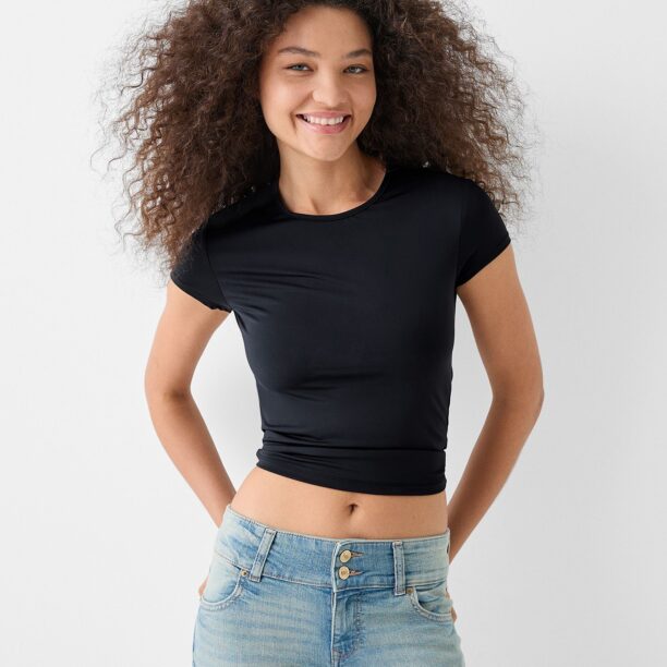 Bershka Tricou  negru