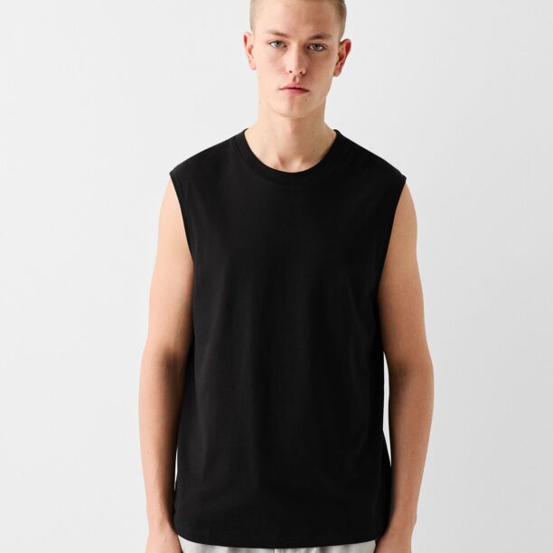 Bershka Tricou  negru