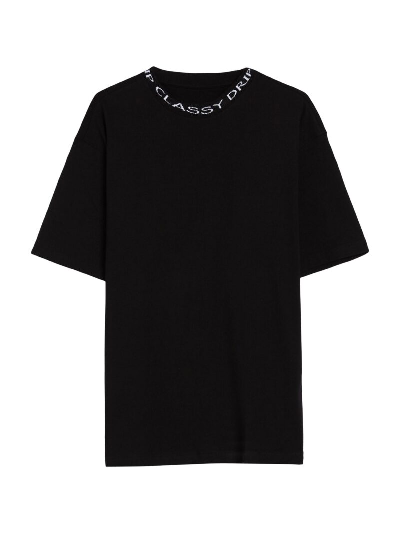 Bershka Tricou  negru / alb