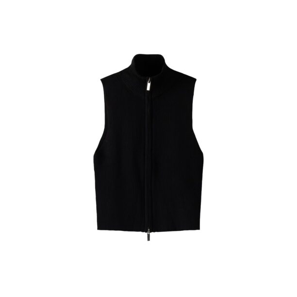 Bershka Vestă tricotată  negru