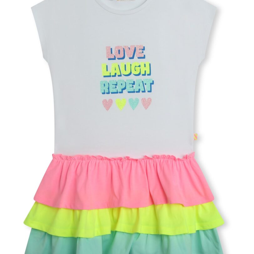 Billieblush Rochie  verde smarald / verde măr / roz / alb