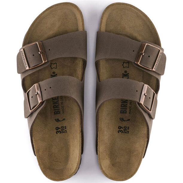 Birkenstock Arizona BF Nubuck Mocha Narrow Fit preţ