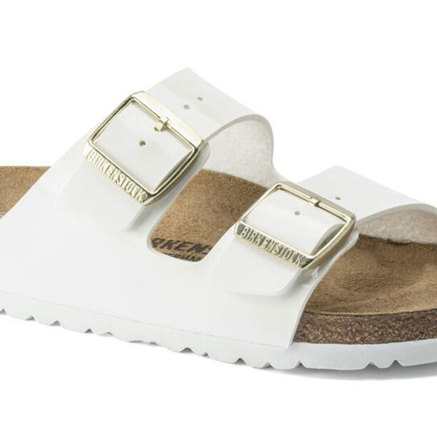 Birkenstock Arizona BF Patent White Narrow Fit