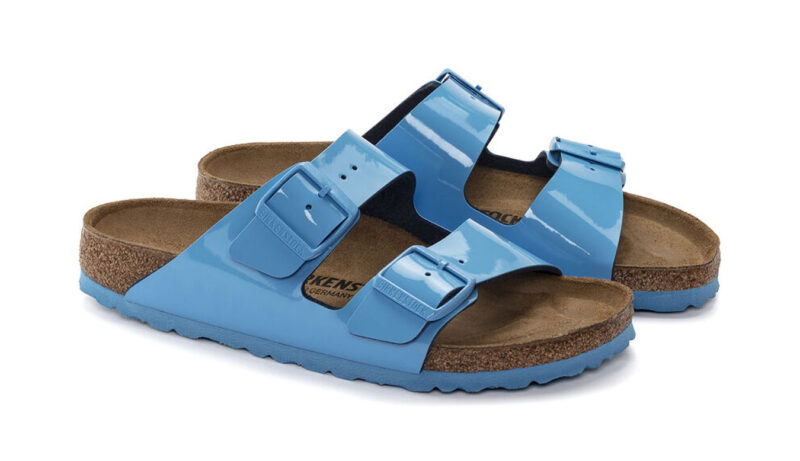 Birkenstock Arizona BS Patent Sky Blue Regular fit preţ