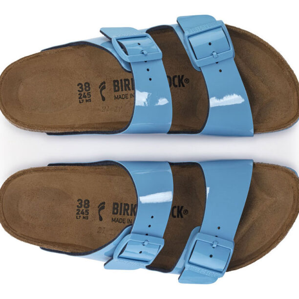 Original Birkenstock Arizona BS Patent Sky Blue Regular fit