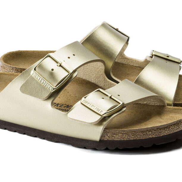 Birkenstock Arizona Birko-Flor Gold Regular Fit preţ