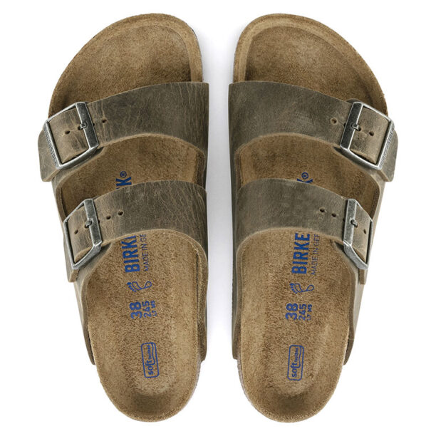 Birkenstock Arizona FL WB Faded Khaki Regular Fit preţ