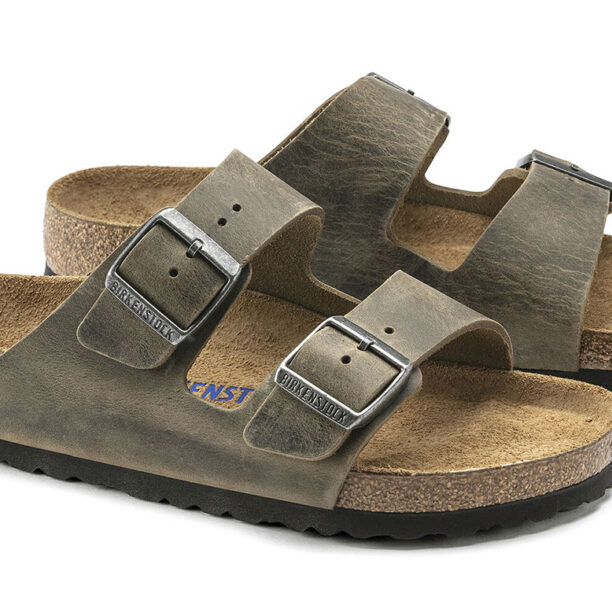 Original Birkenstock Arizona FL WB Faded Khaki Regular Fit