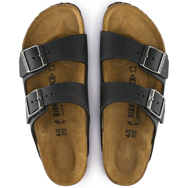 Birkenstock Arizona NU Oiled Black Regular Fit preţ