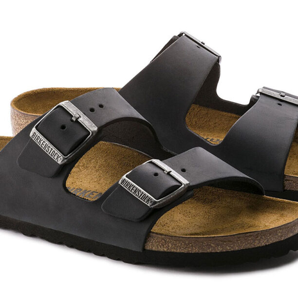 Original Birkenstock Arizona NU Oiled Black Regular Fit