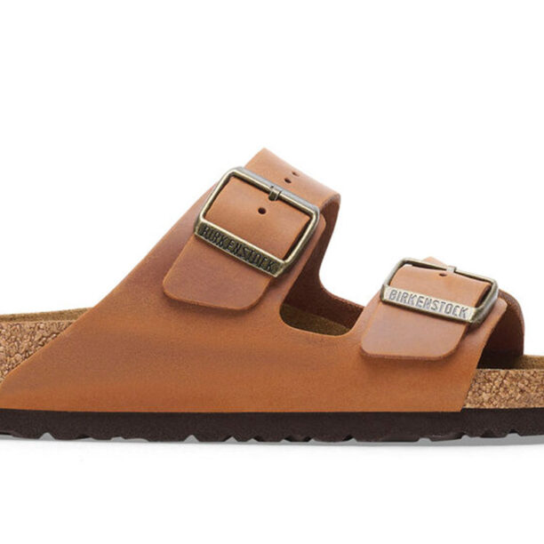 Birkenstock Arizona Natural Leather Oiled Narrow Fit preţ